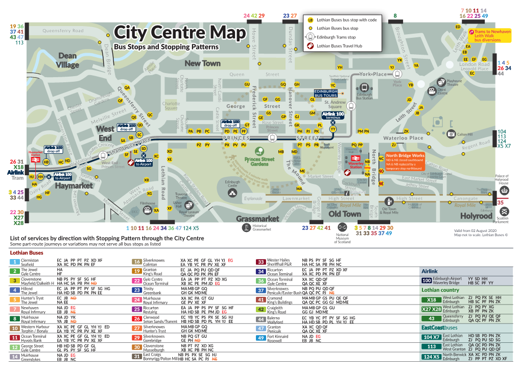 City Centre ROUTE Map 200802 COVID