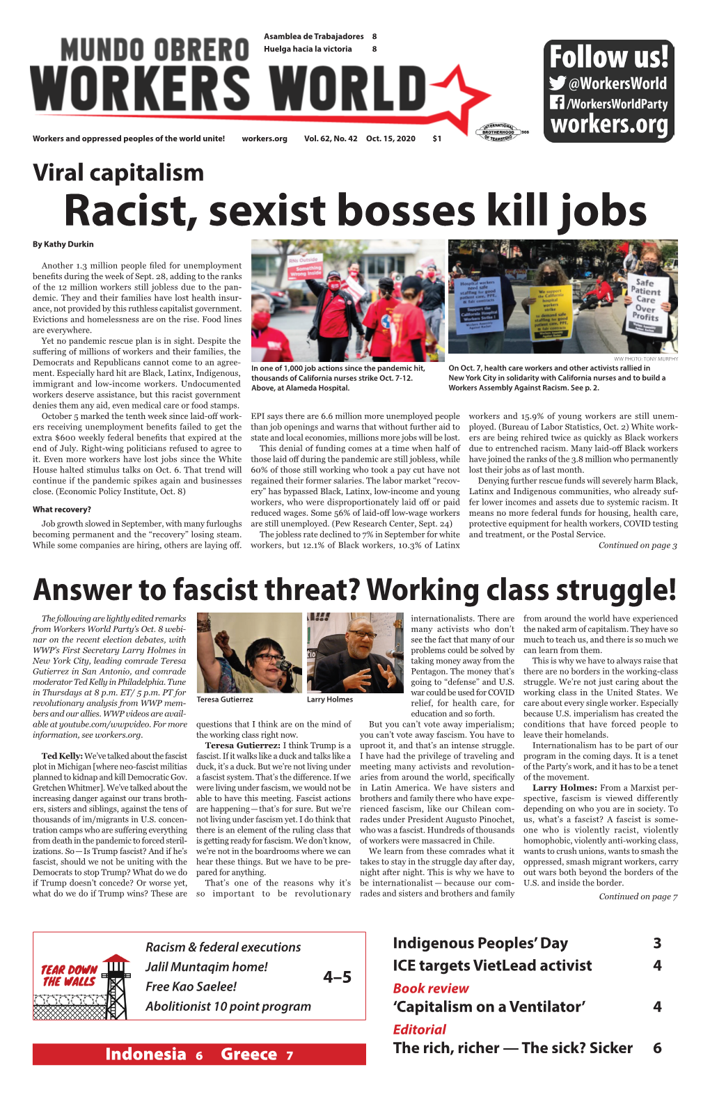 Racist, Sexist Bosses Kill Jobs by Kathy Durkin