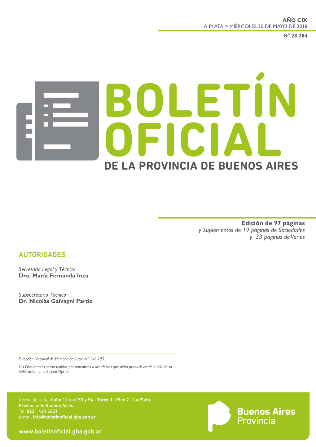 Boletín Oficial De La Provincia De Buenos Aires