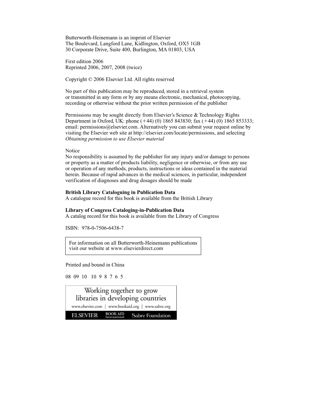 Butterworth-Heinemann Is an Imprint of Elsevier the Boulevard, Langford Lane, Kidlington, Oxford, OX5 1GB 30 Corporate Drive, Suite 400, Burlington, MA 01803, USA