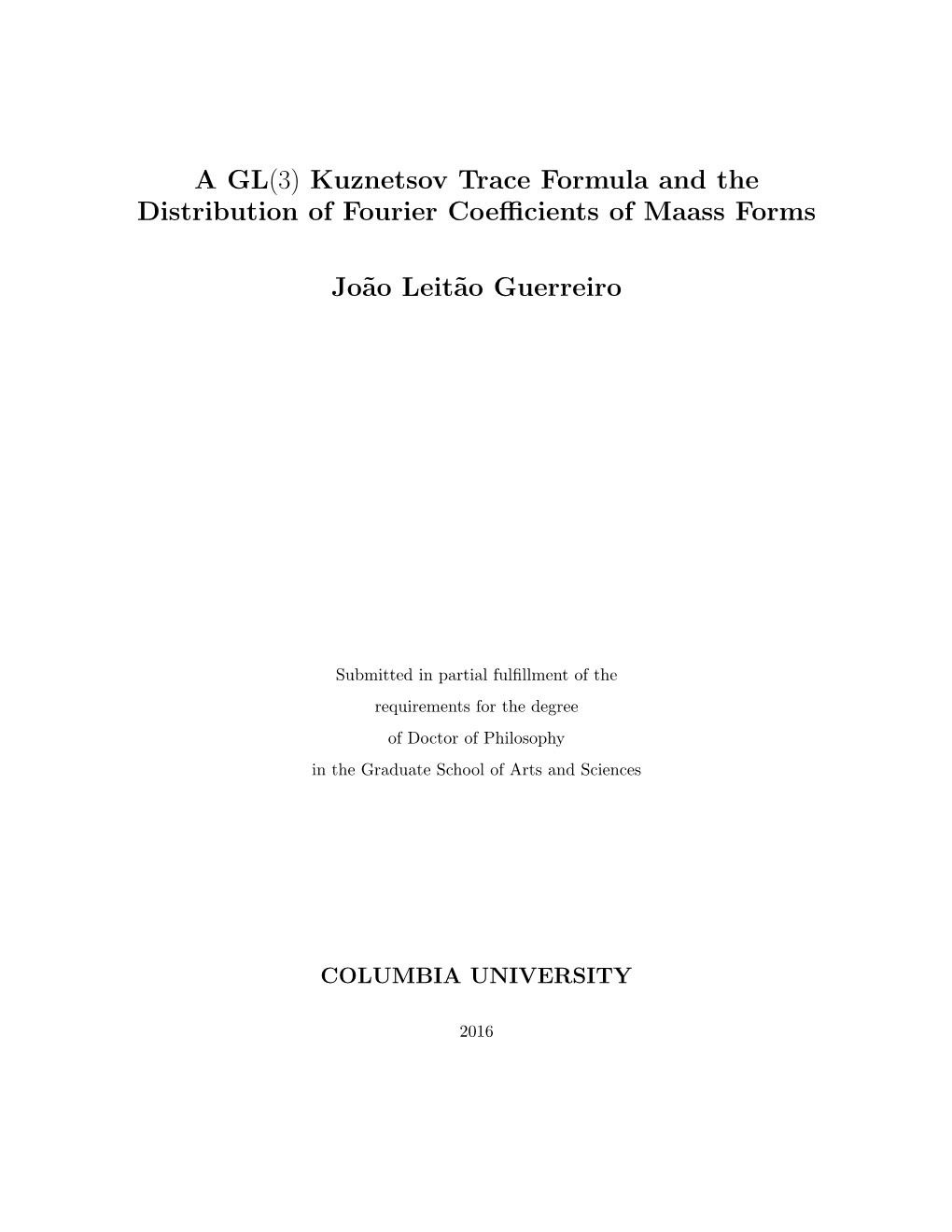 Kuznetsov Trace Formula and the Distribution of Fourier Coefficients