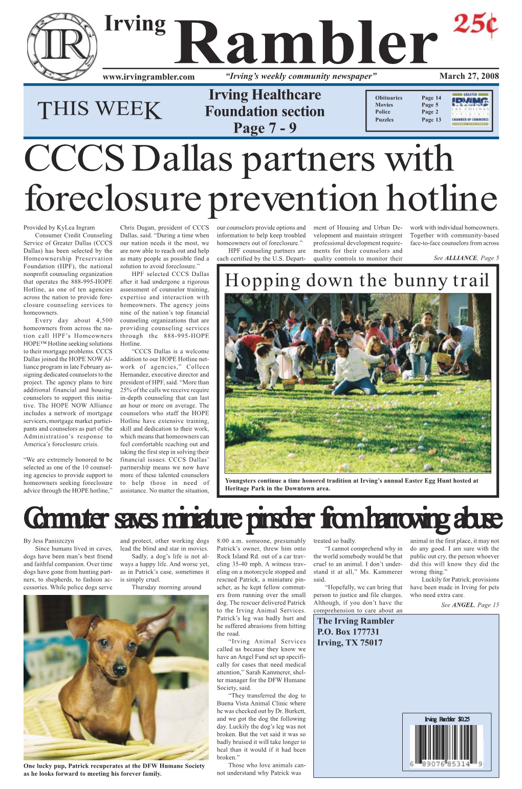 CCCS Dallas Partners with Foreclosure Prevention Hotline