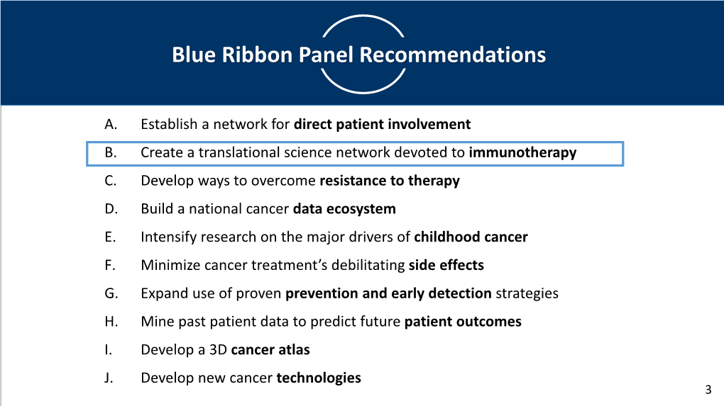 Cancer Moonshot: the Immuno-Oncology Translation