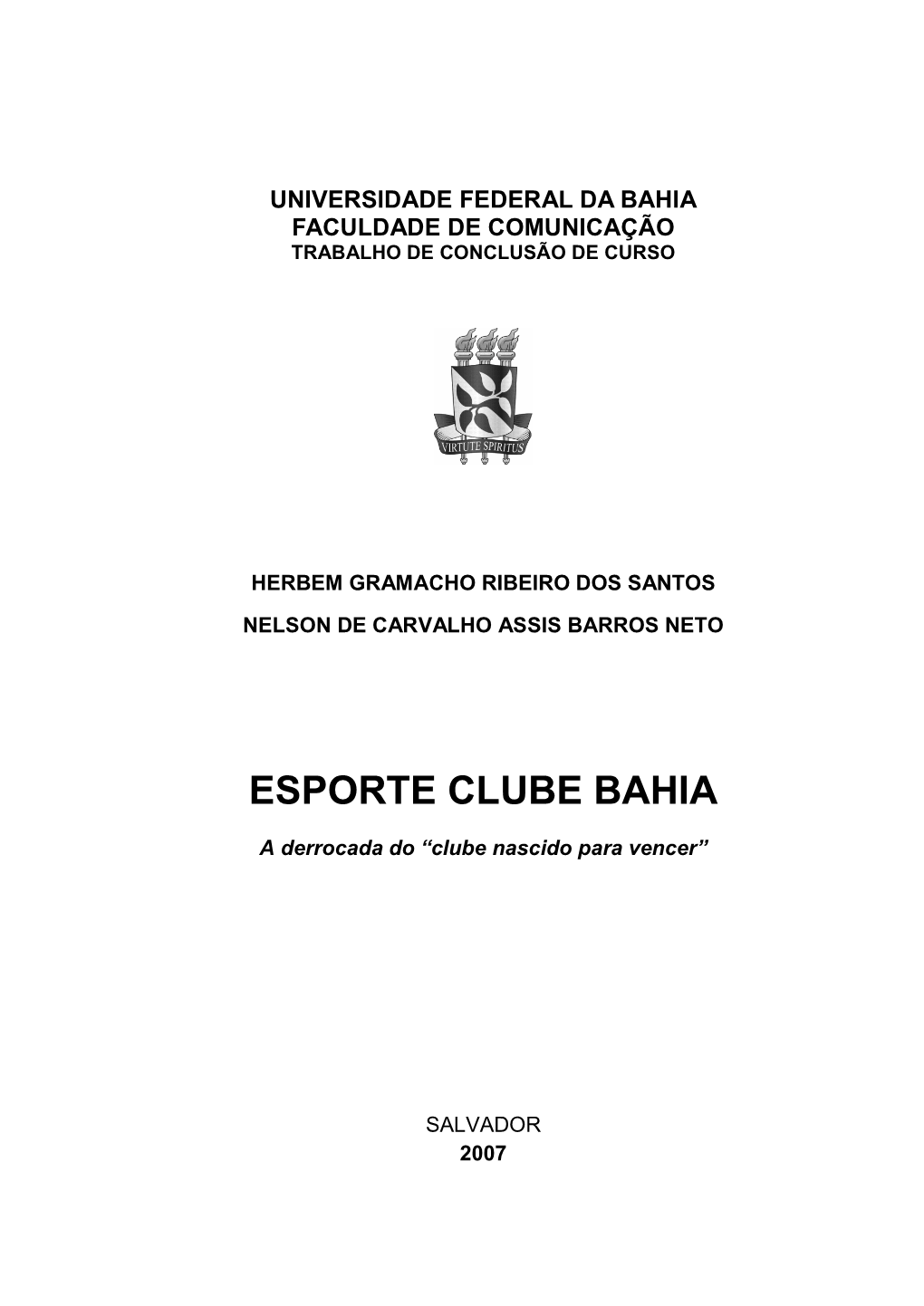 Esporte Clube Bahia