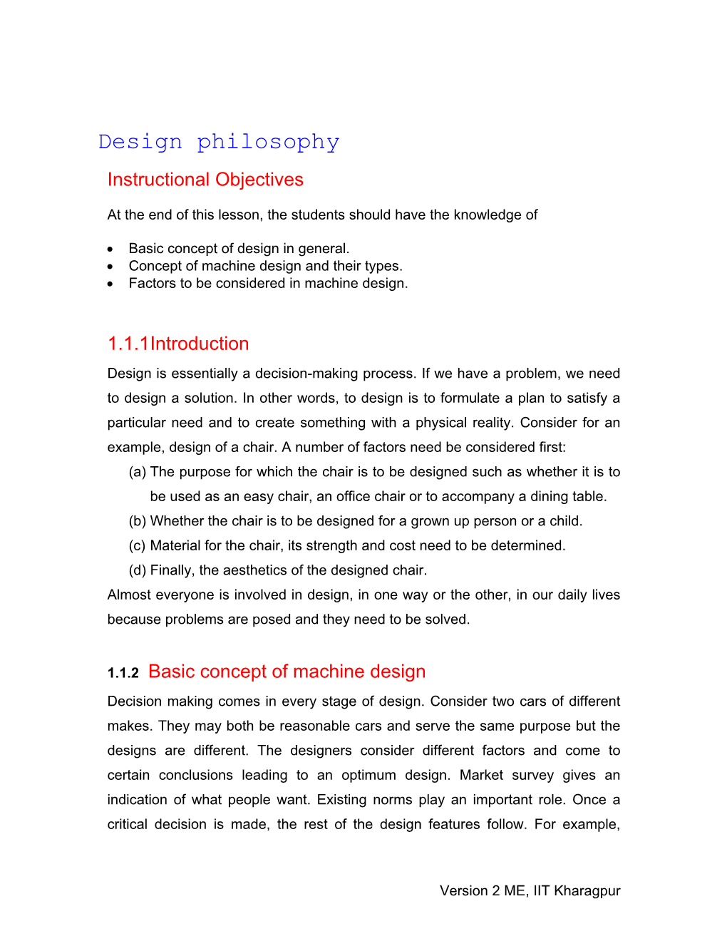 Design Philosophy