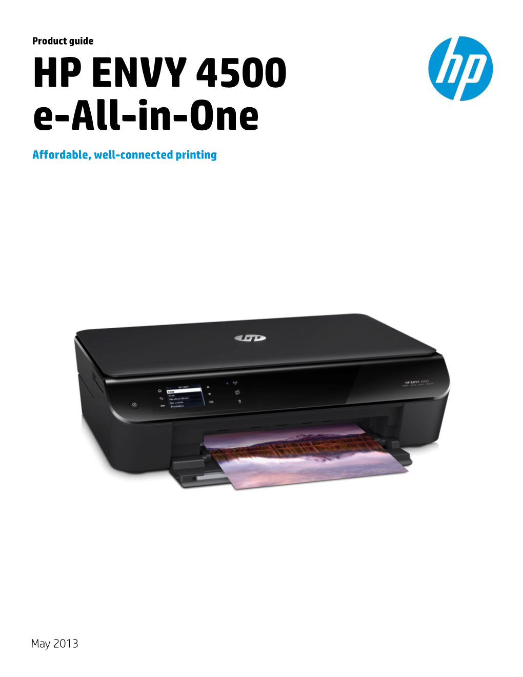HP ENVY 4500 E-All-In-One Affordable, Well-Connected Printing