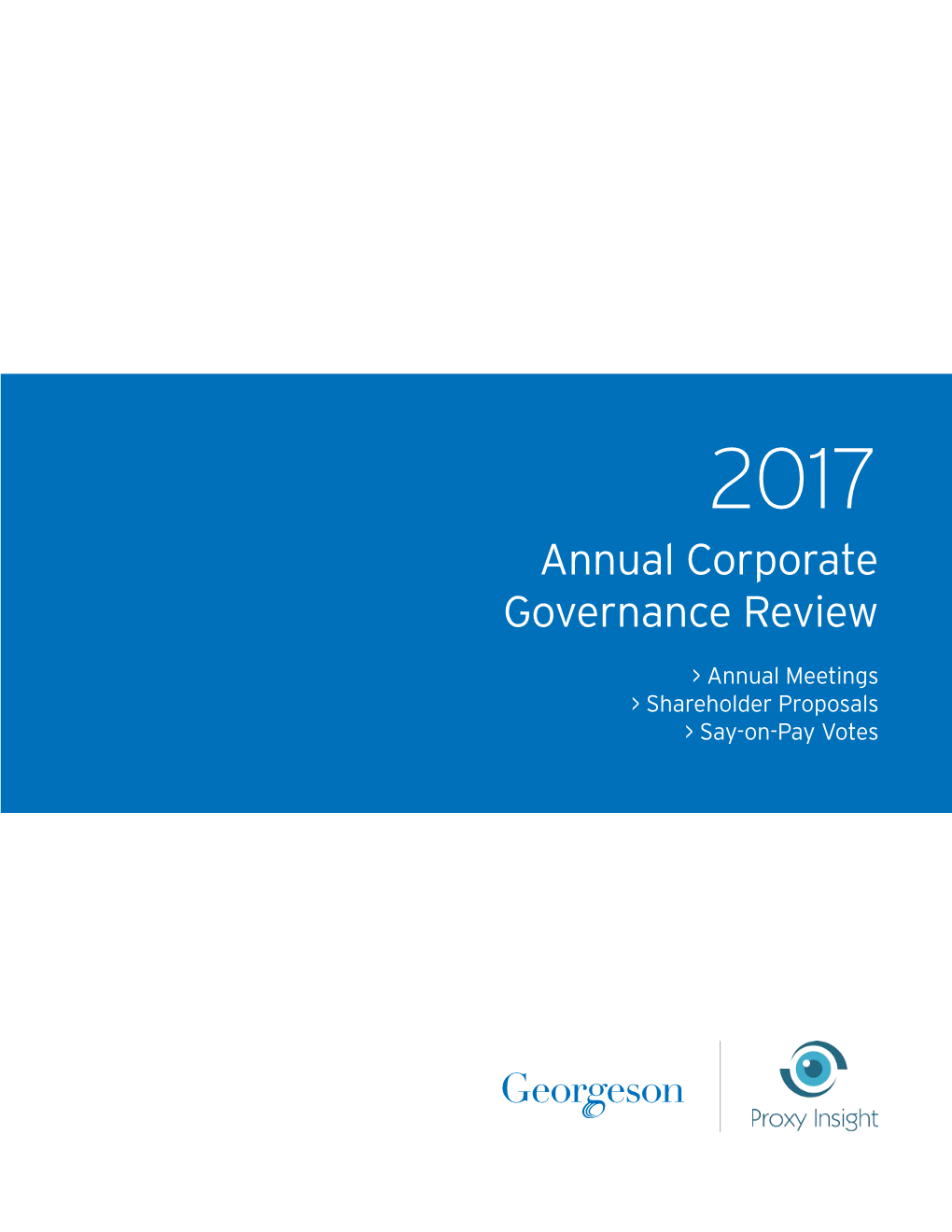 2017 Annual Corporate  Governance Review