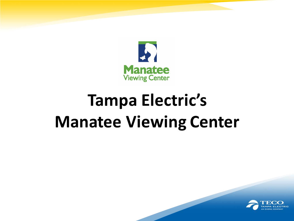 Tampa Electric's Manatee Viewing Center