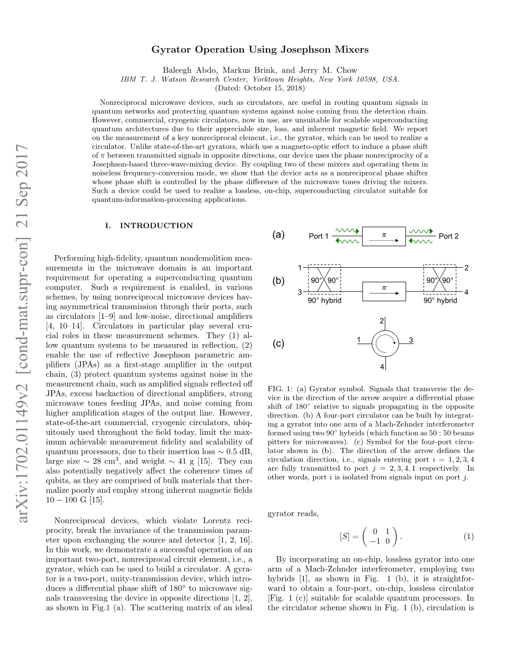 Arxiv:1702.01149V2 [Cond-Mat.Supr-Con] 21 Sep 2017