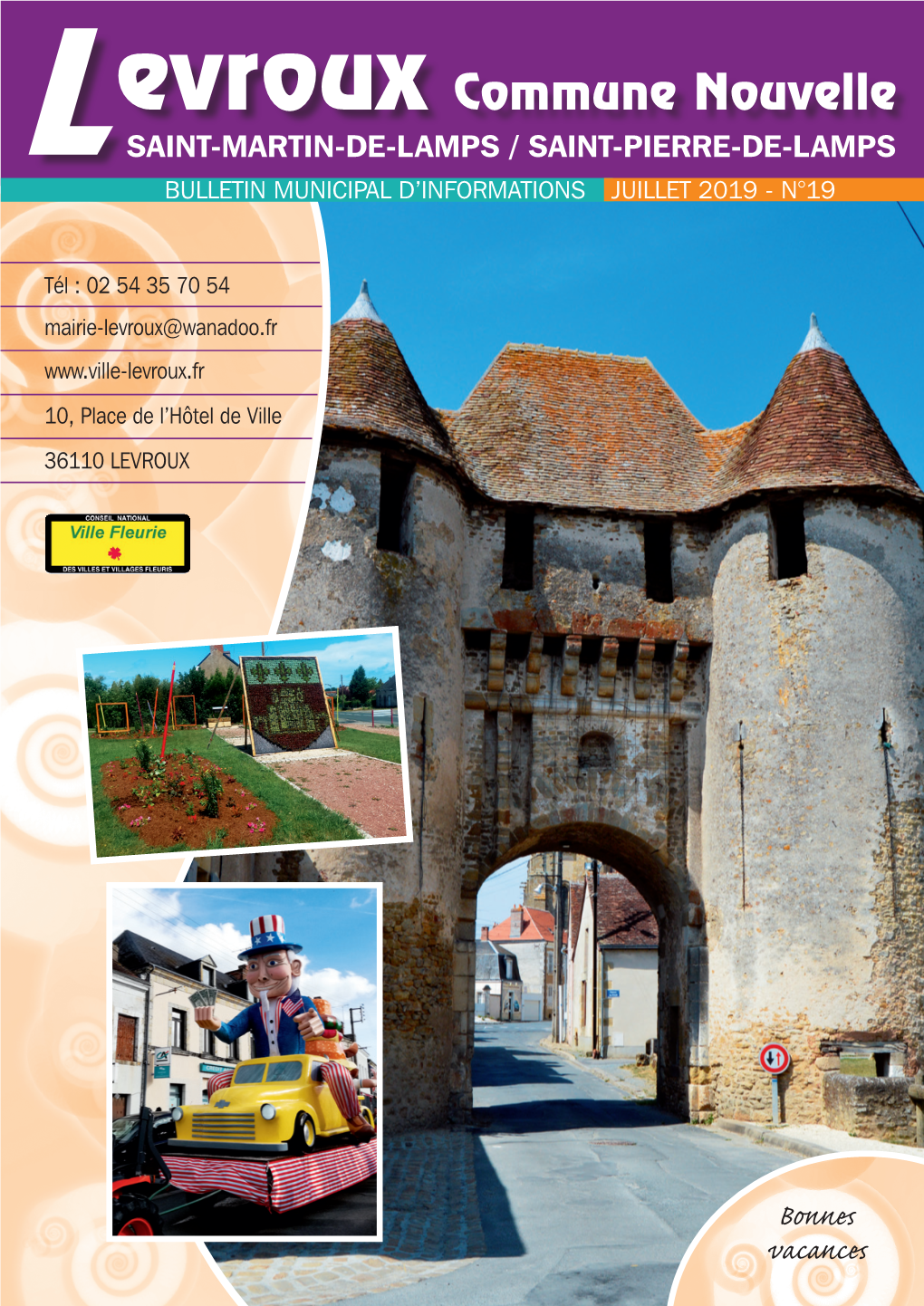 Evroux Commune Nouvelle L Saint-Martin-De-Lamps / Saint-Pierre-De-Lamps Bulletin Municipal D’Informations Juillet 2019 - N°19