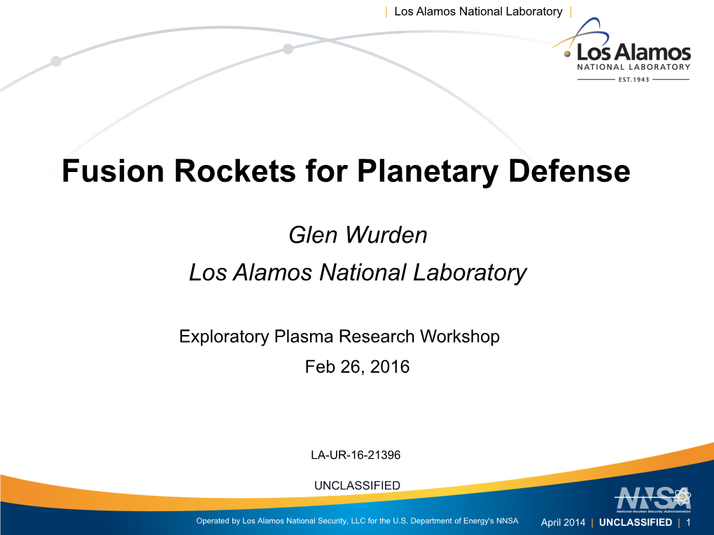 Fusion Rockets for Planetary Defense