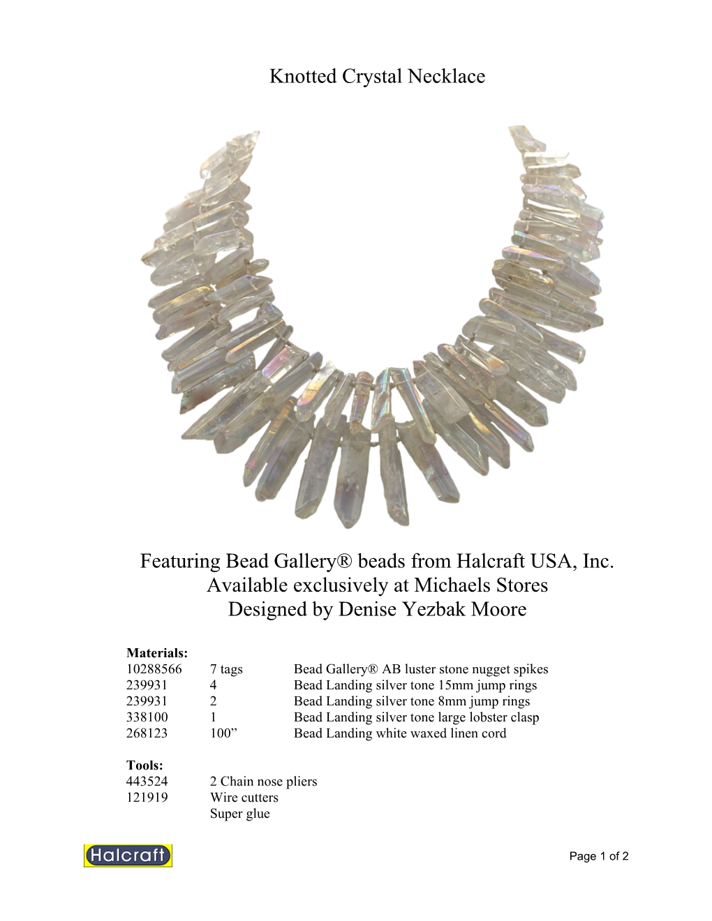 Featuring Bead Gallery Beads from Halcraft USA, Inc