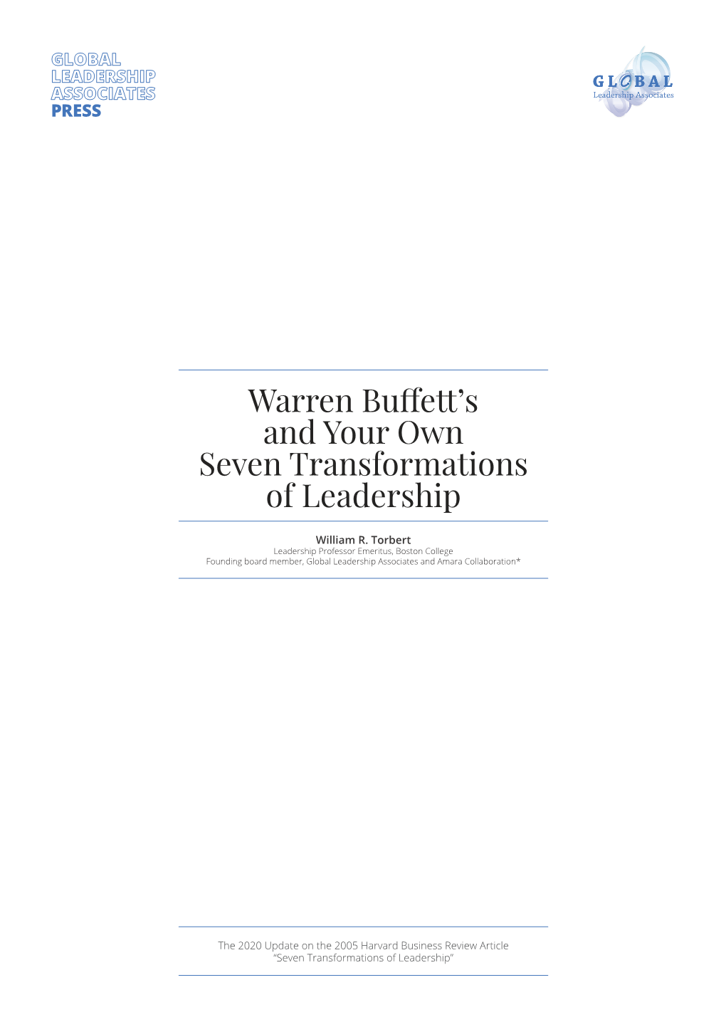 Warren Buffett's and Your Own Seven Transformations of Leadership