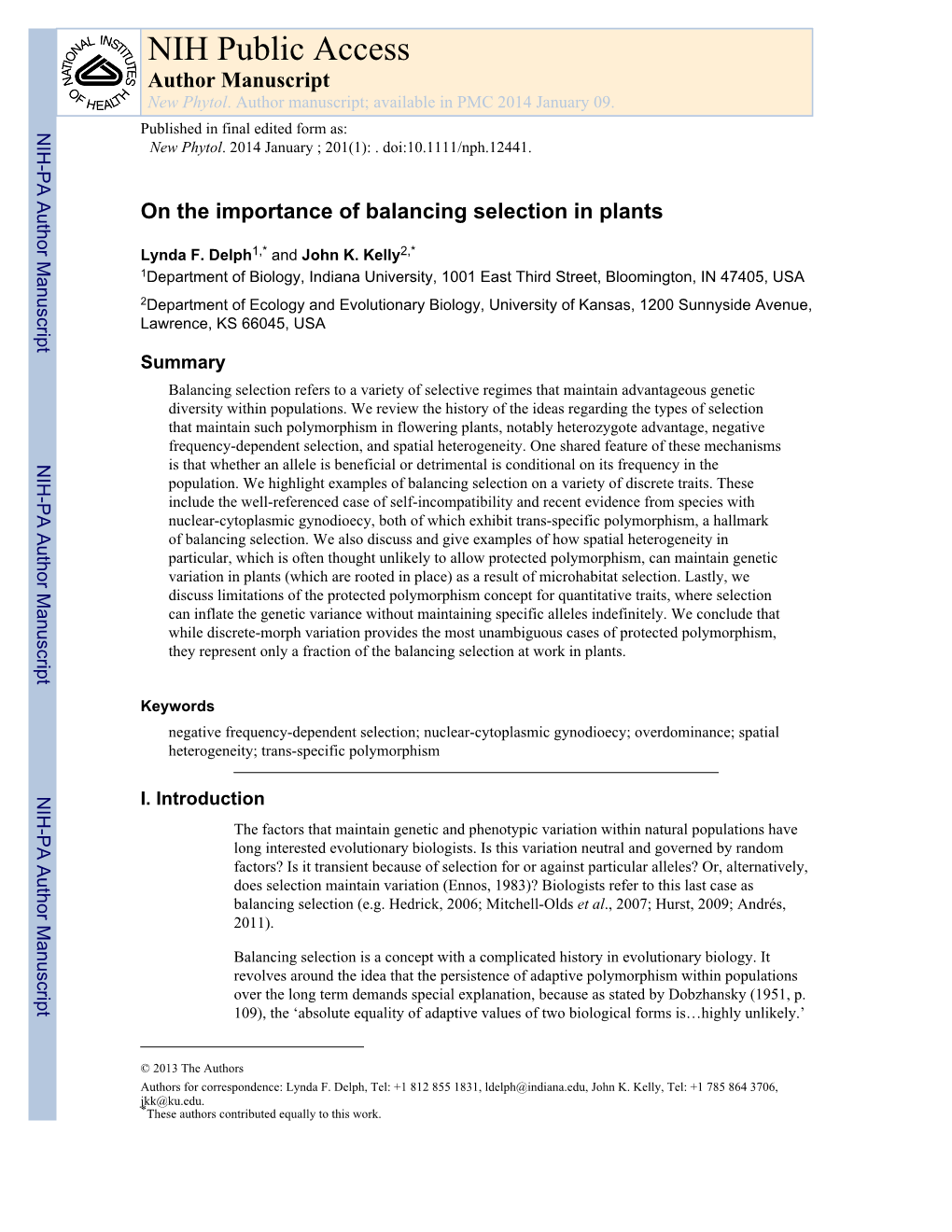 NIH Public Access Author Manuscript New Phytol