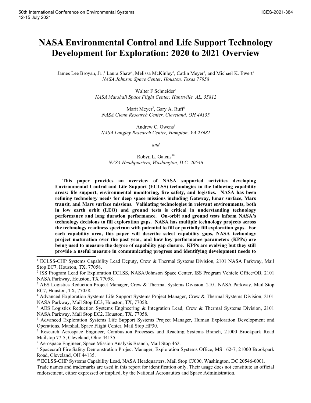 2020 to 2021 Overview