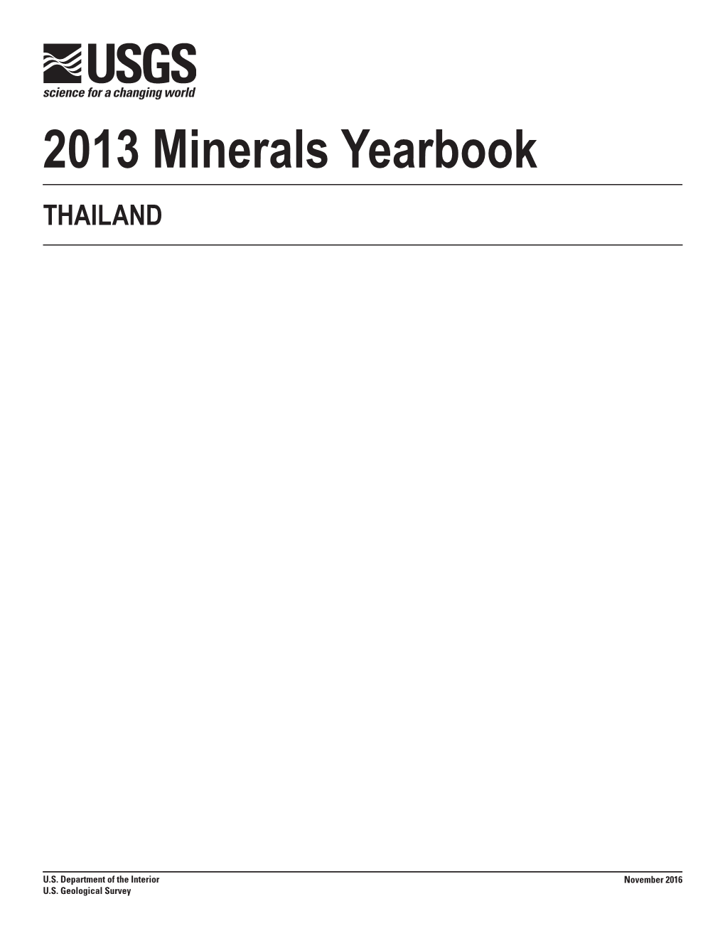 The Mineral Industry of Thailand in 2013