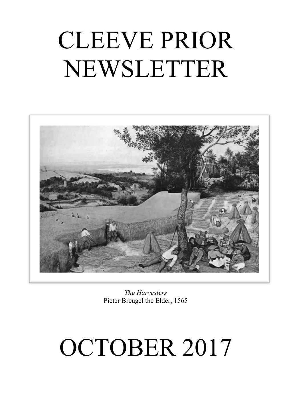 Cleeve Prior Newsletter October 2017