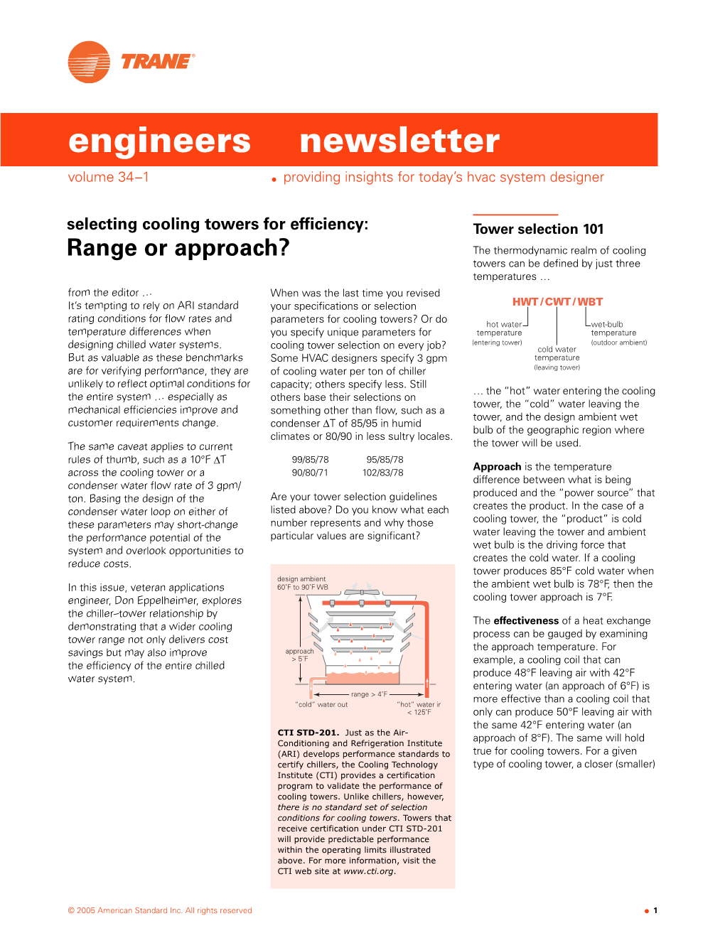 ADM-APN014-EN (01/05): Selecting Cooling Towers