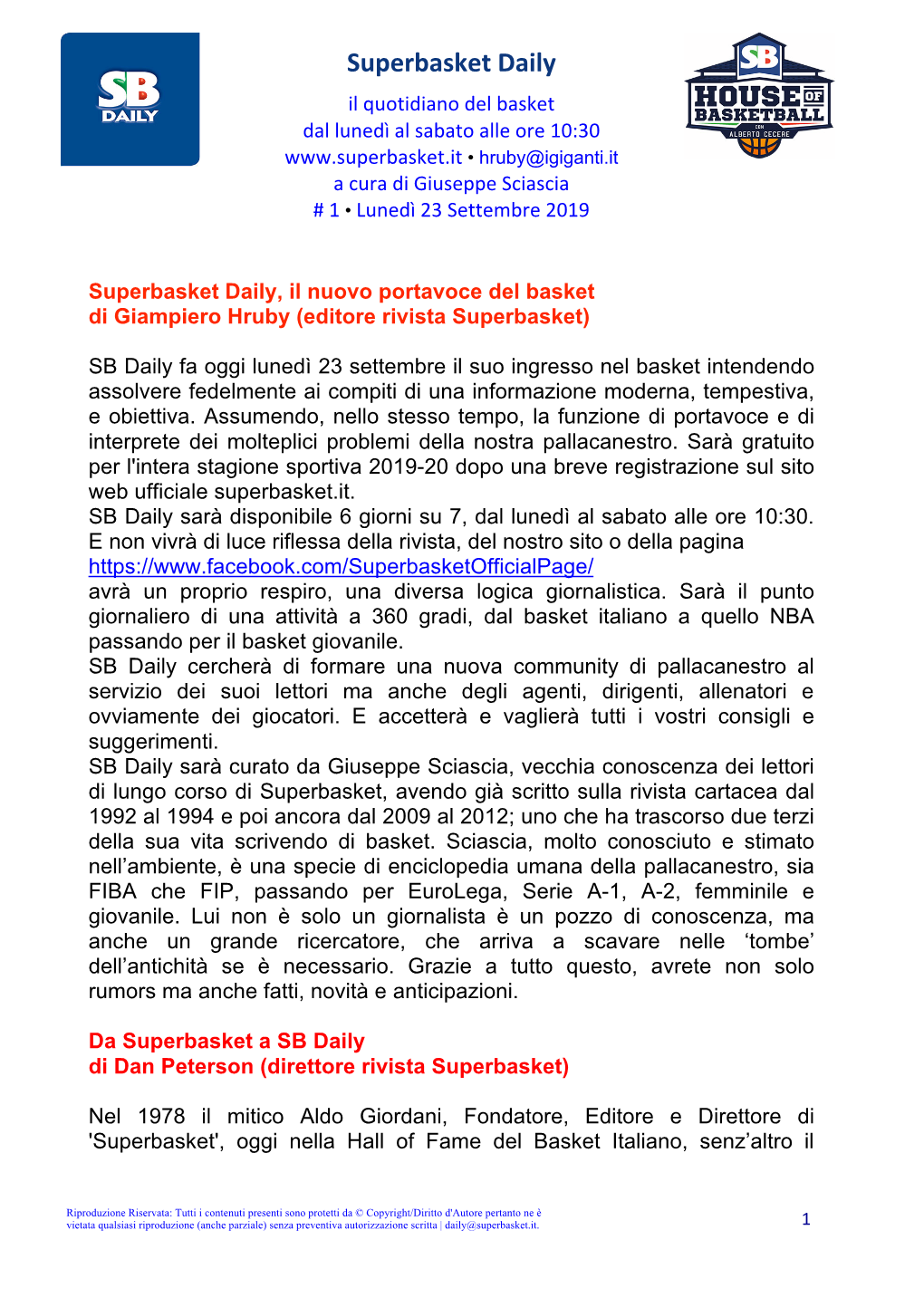 23 Settembre 2019