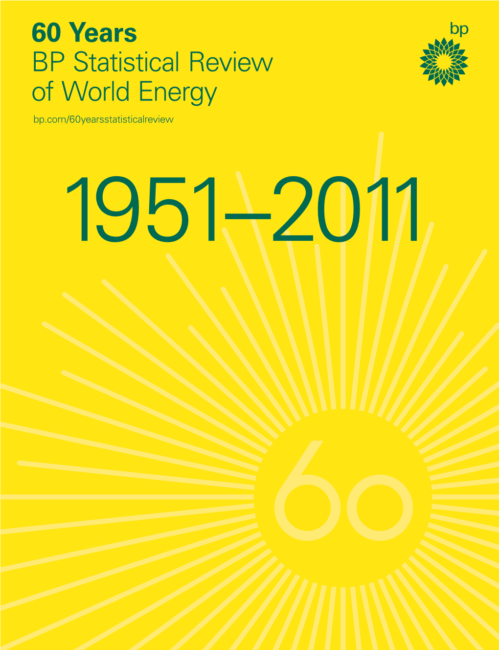 60 Years BP Statistical Review of World Energy Bp.Com/60Yearsstatisticalreview 1 9 5 1 – 2 0 1 1 What’S Inside