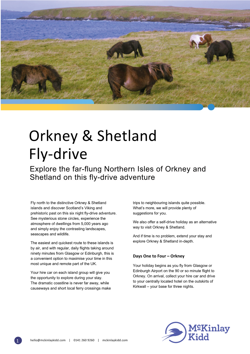 Orkney & Shetland Fly-Drive