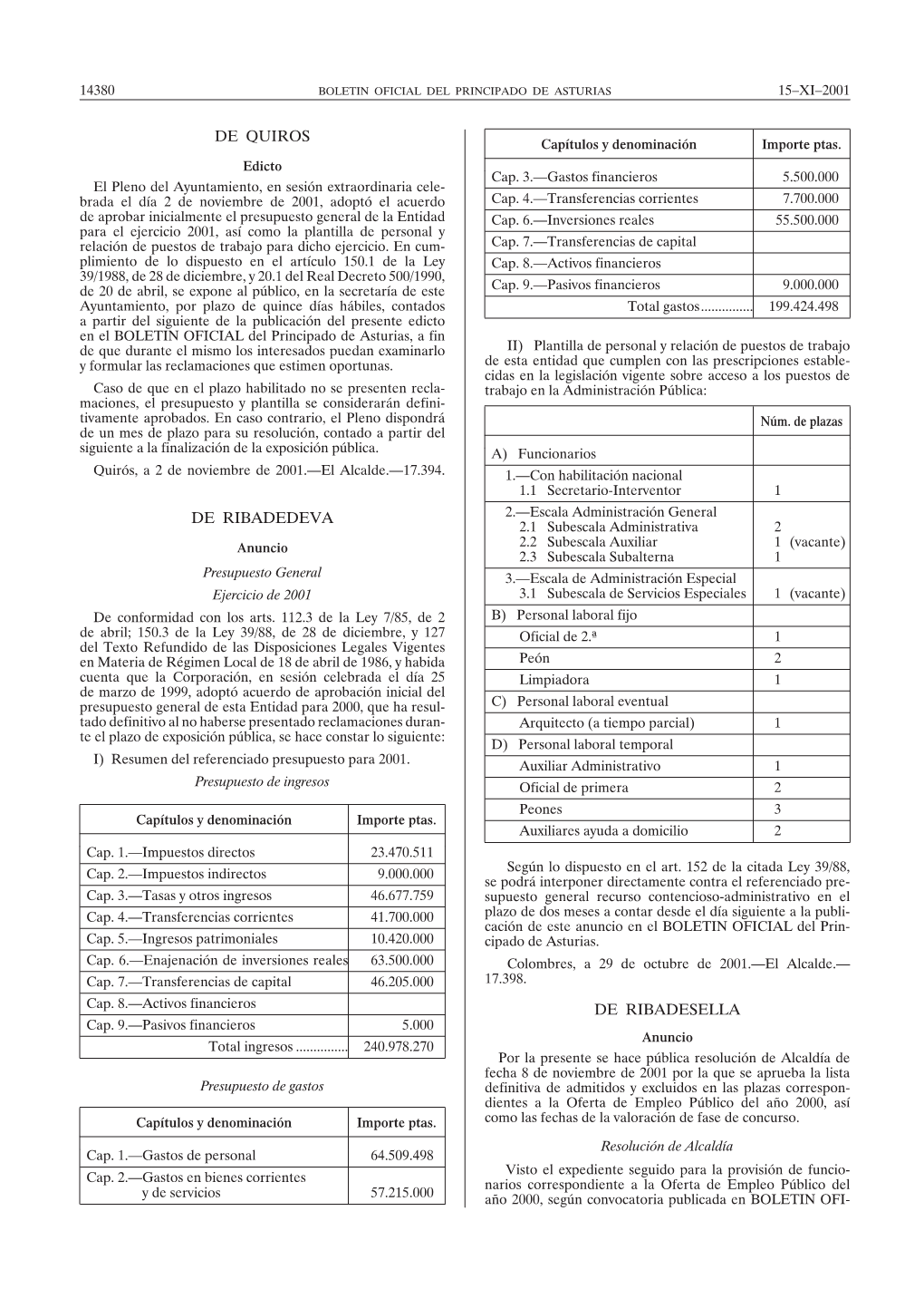 De Quiros De Ribadedeva De Ribadesella