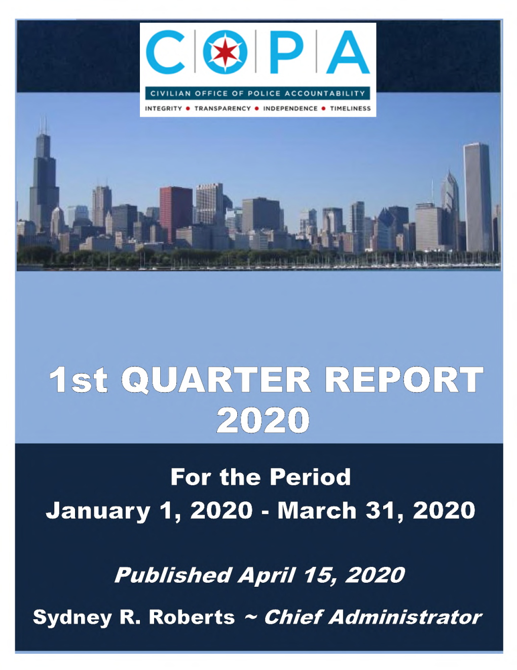 COPA Q1 2020 Quarterly Report