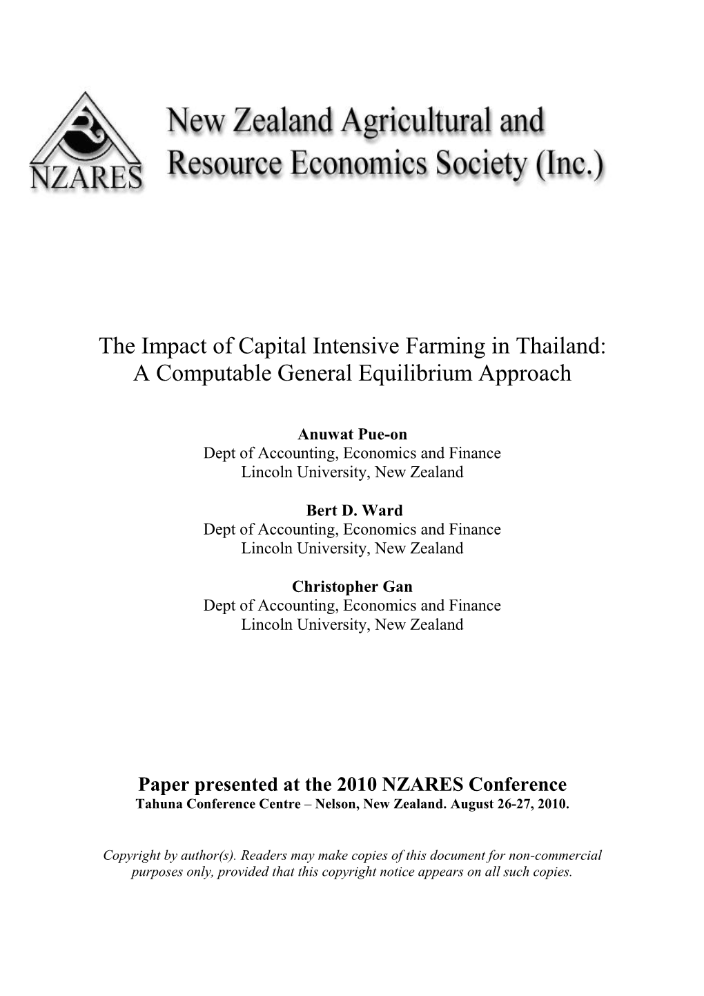 Capital Intensive Farming