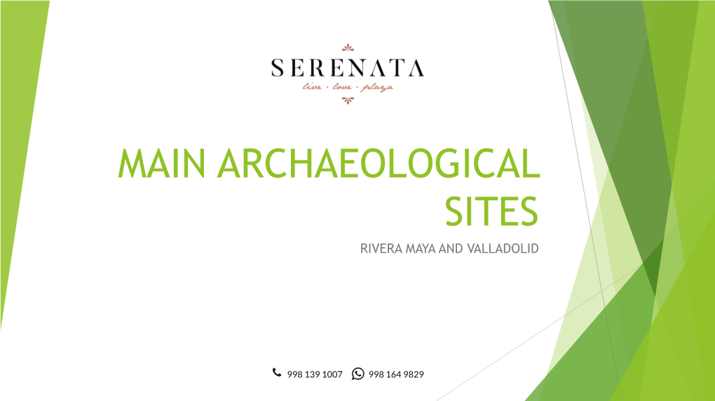 Guide of Main Archaeological Sites