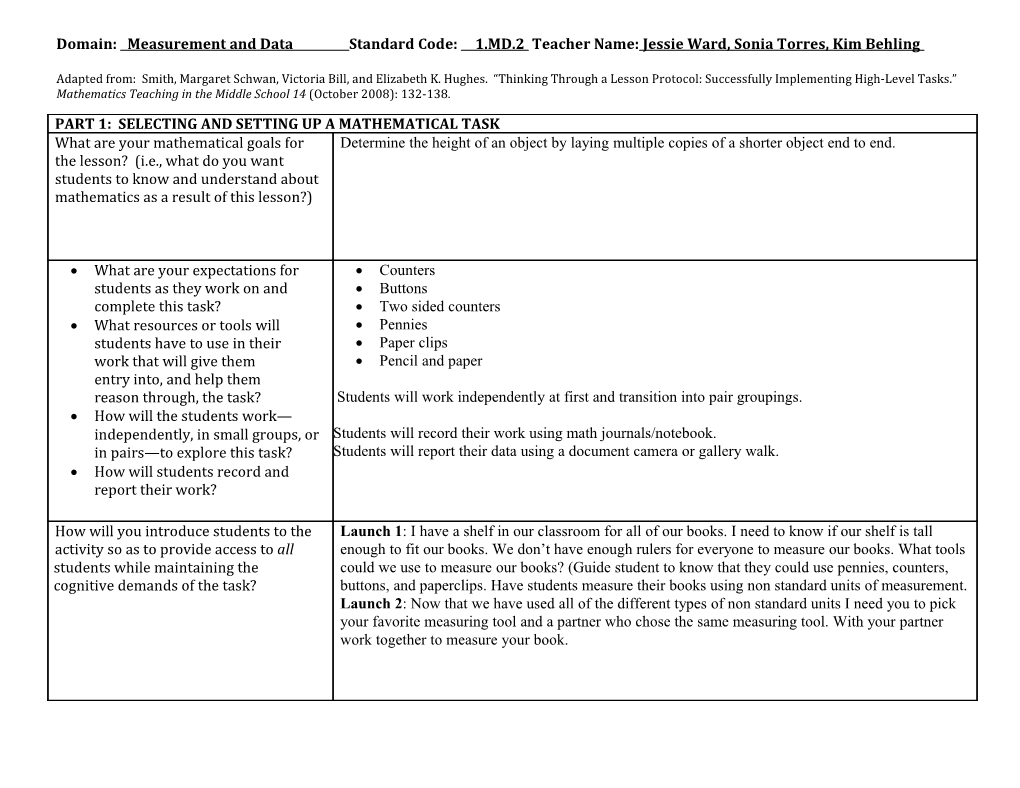 Thinking Through a Lesson Protocol (TTLP) Template s16