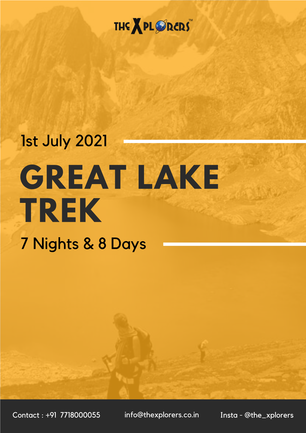 GREAT LAKE TREK 7 Nights & 8 Days