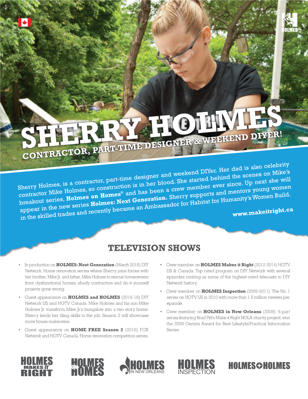 Sherry Holmes Contractor, Part-Time Designer & Weekend Diyer!
