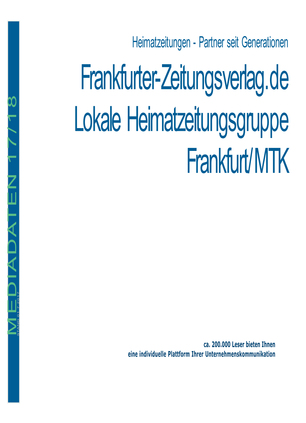 Frankfurter-Zeitungsverlag.De Lokale Heimatzeitungsgruppe Frankfurt/MTK