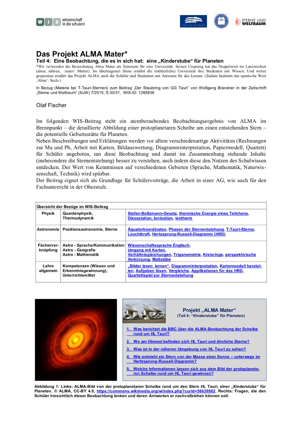 WIS-2015-07-Radioastronomie ALMA Teil4.Pdf (Application/Pdf 4.0