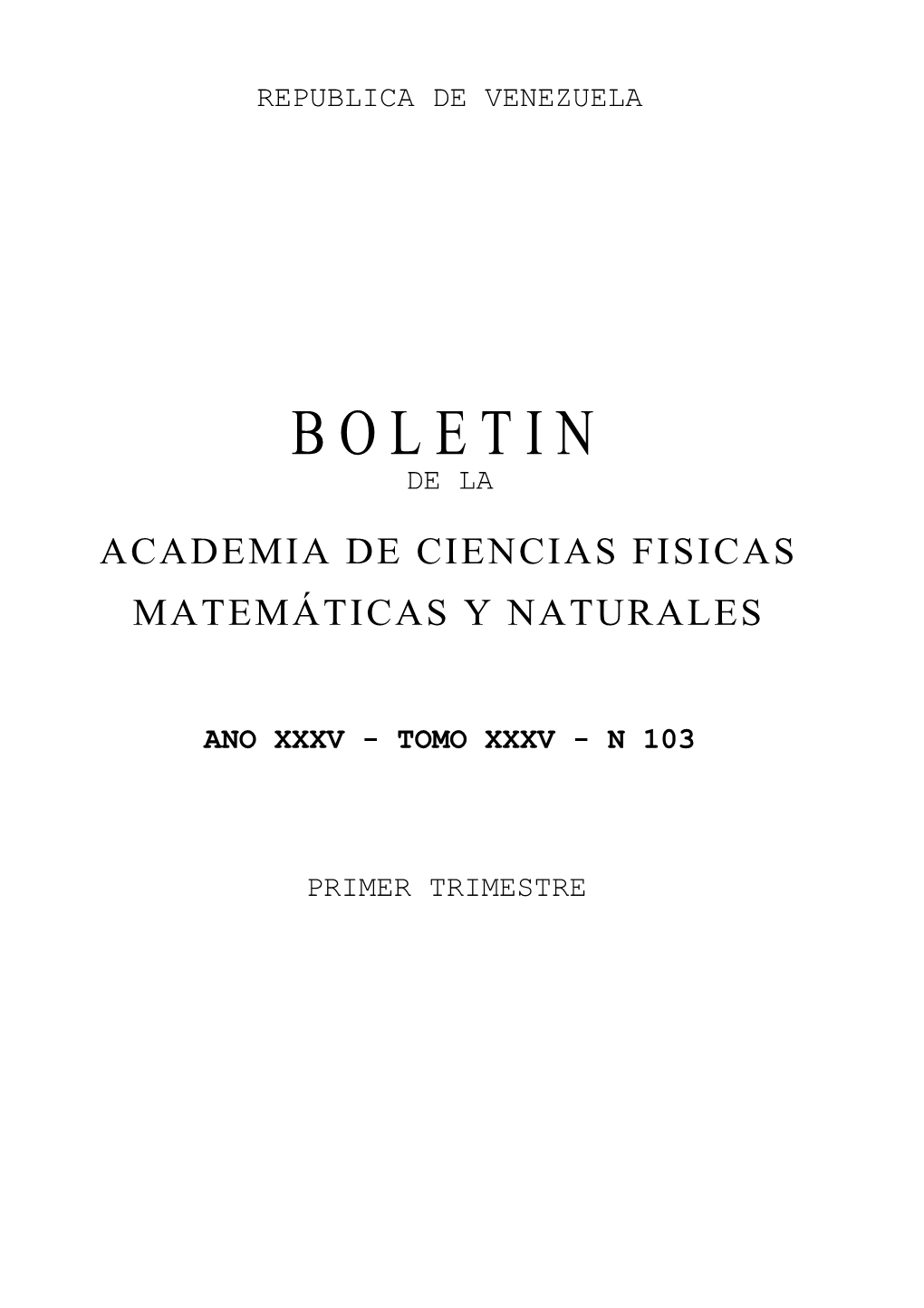 Boletin De La