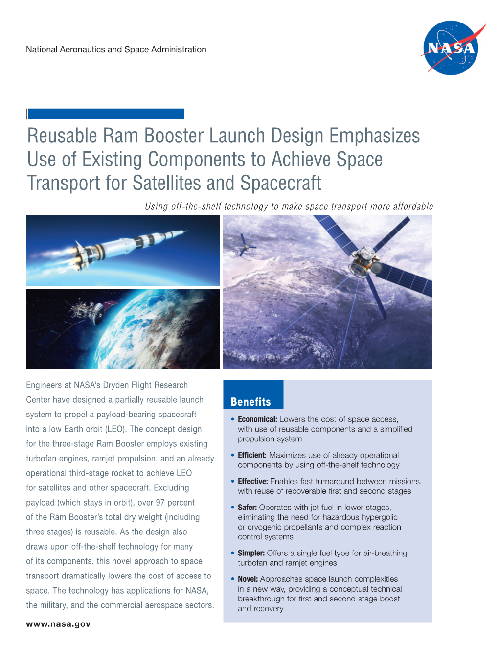 Reusable Ram Booster Launch Design Emphasizes Use of Existing