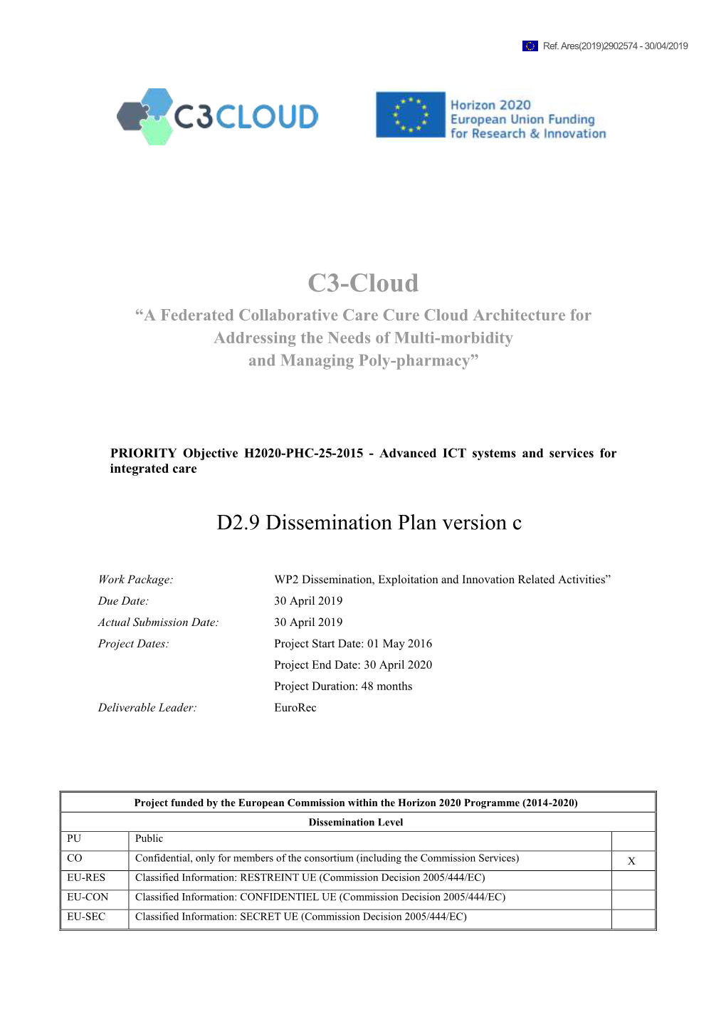 D2.9 Dissemination Plan Version C