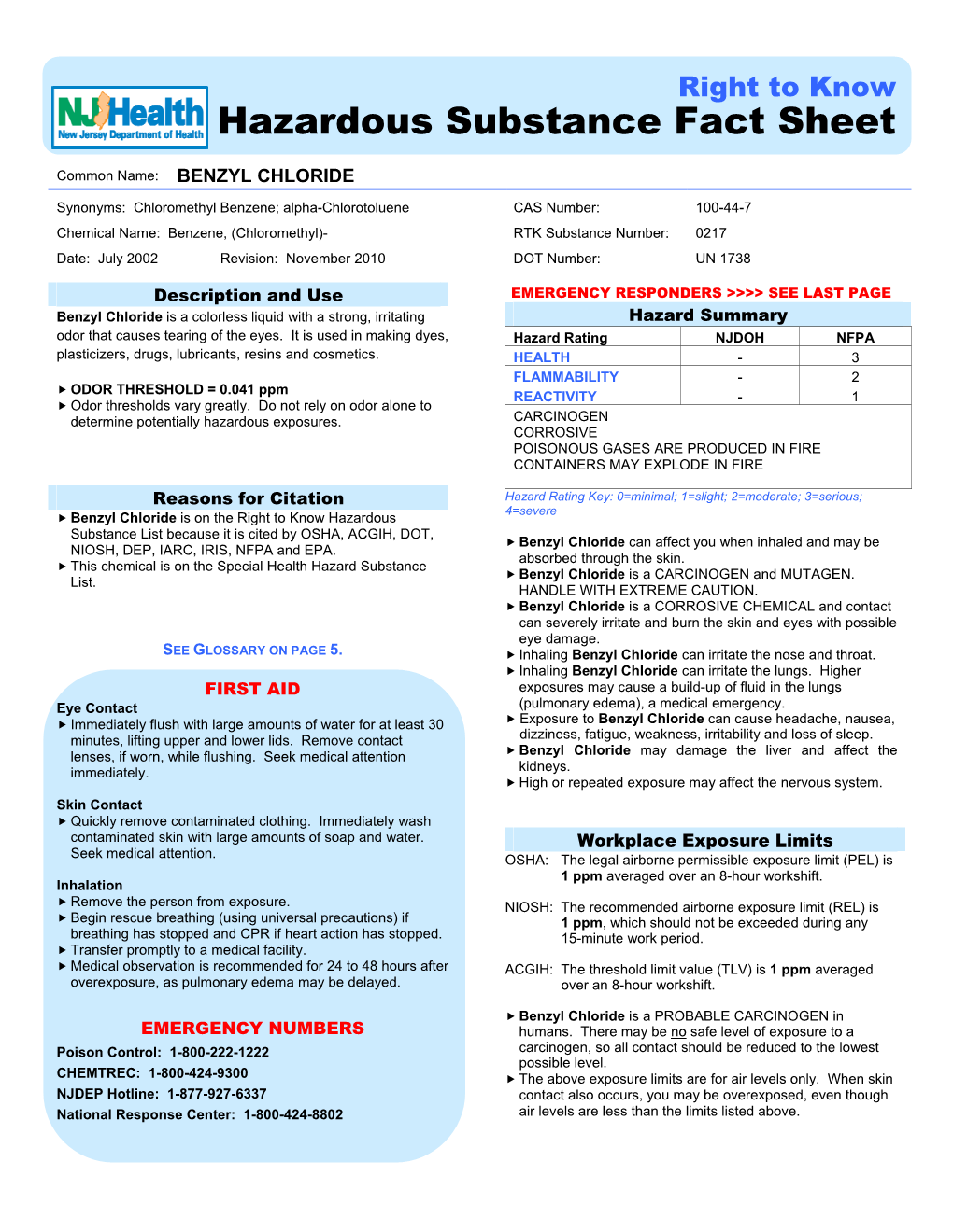 Benzyl Chloride