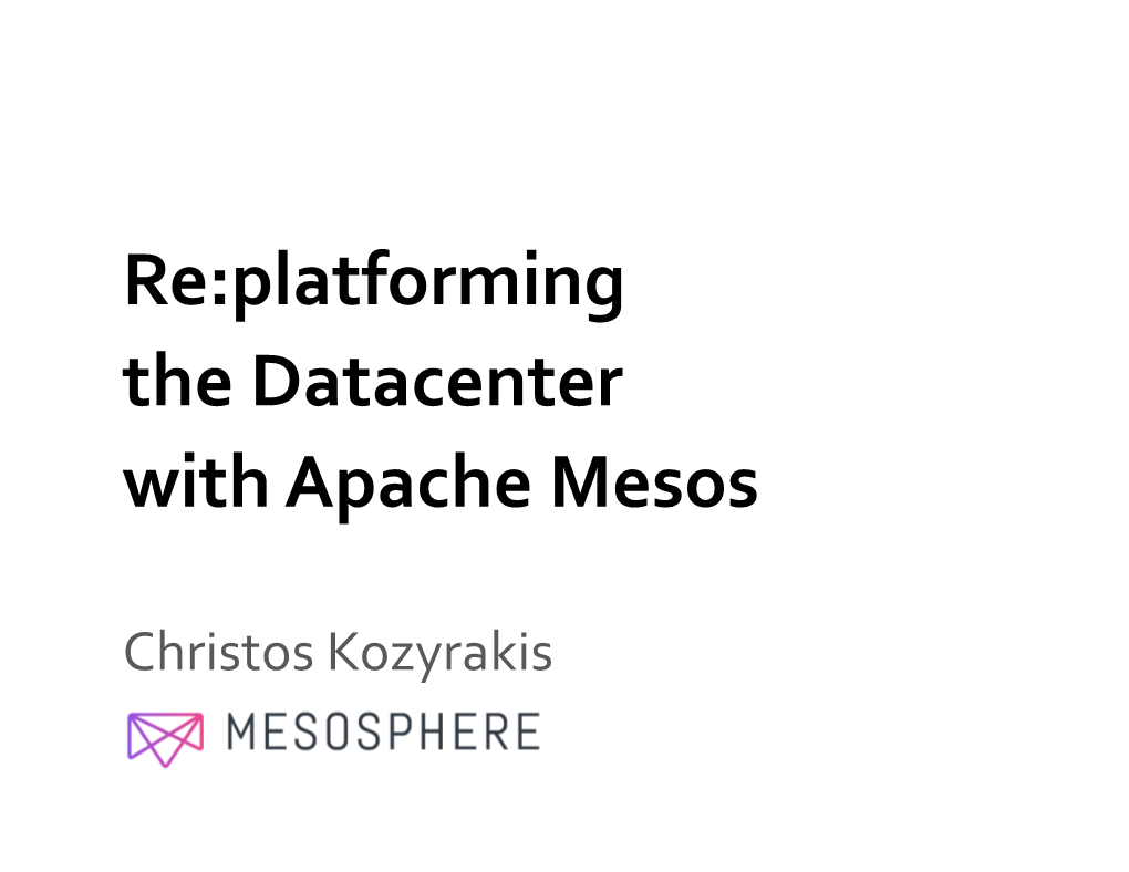 Apache/Mesos