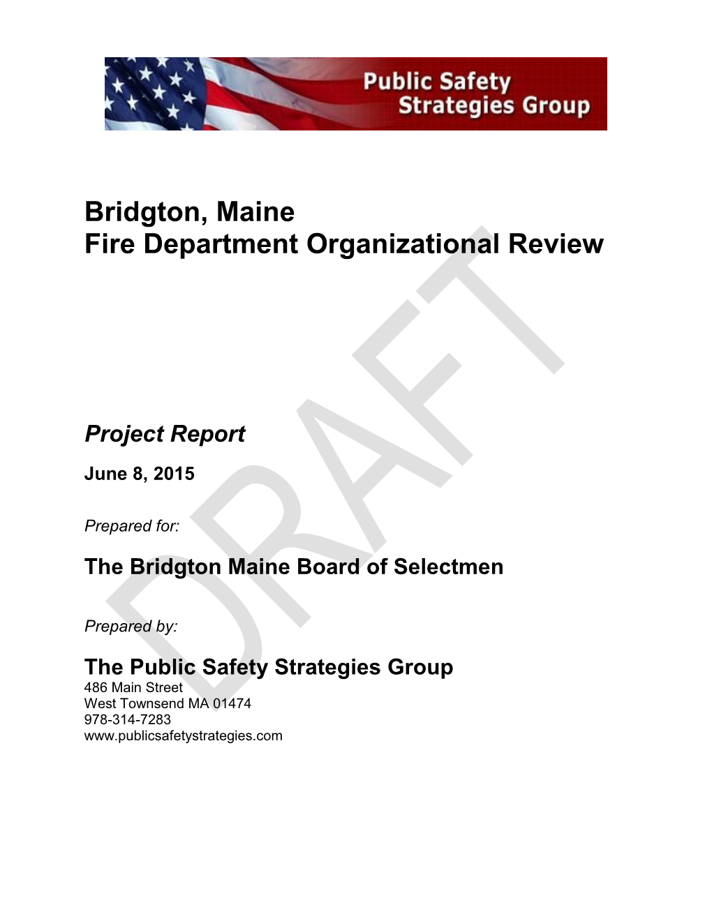 2015 FD Organizational Review