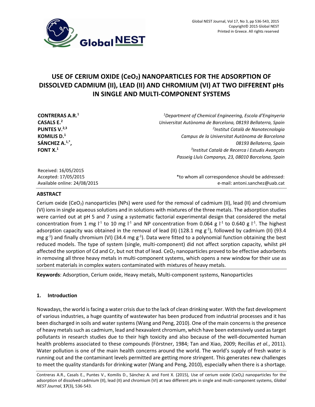 USE of CERIUM OXIDE (Ceo2)