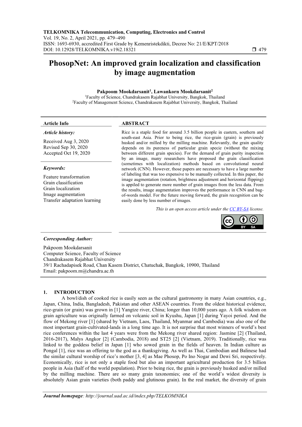 An Improved Grain Localization and Classification by Image Augmentation