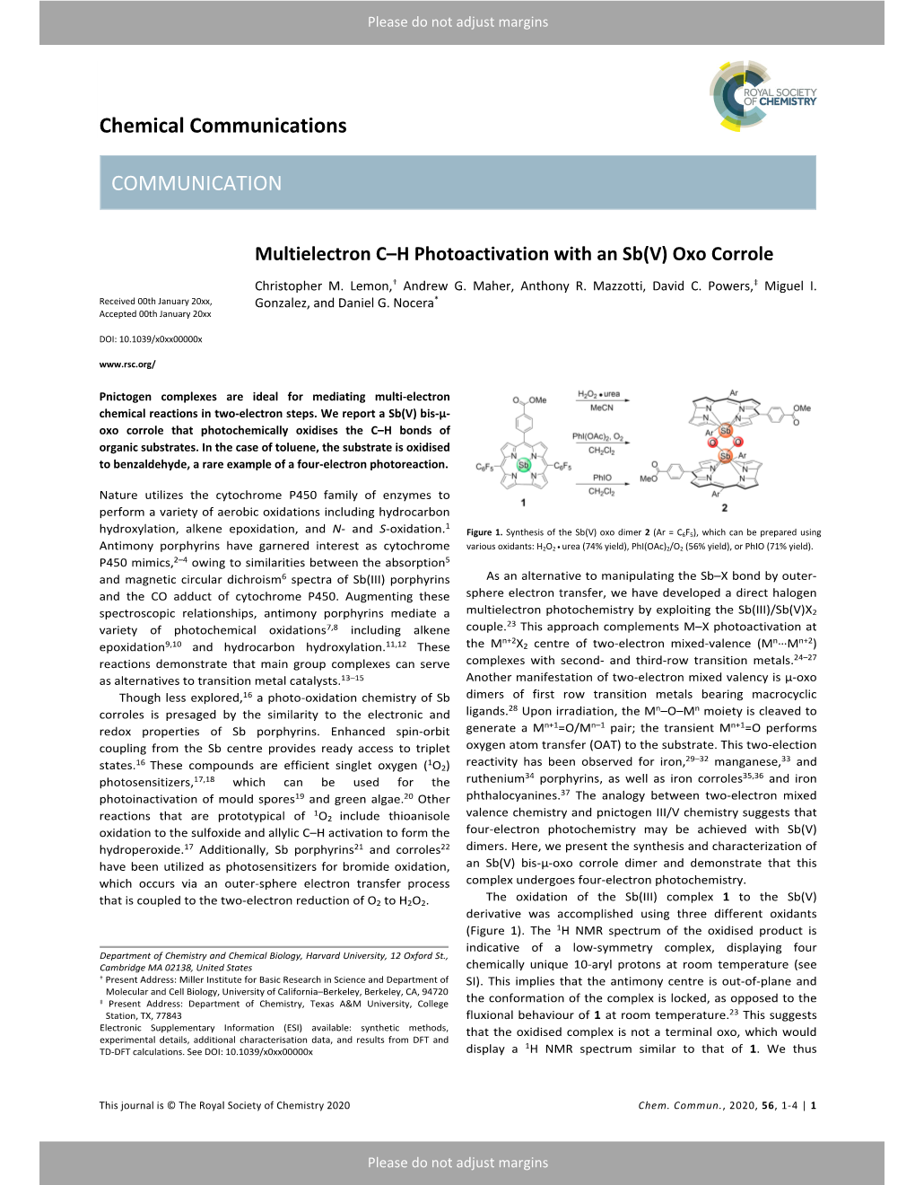 Chemical Communications COMMUNICATION