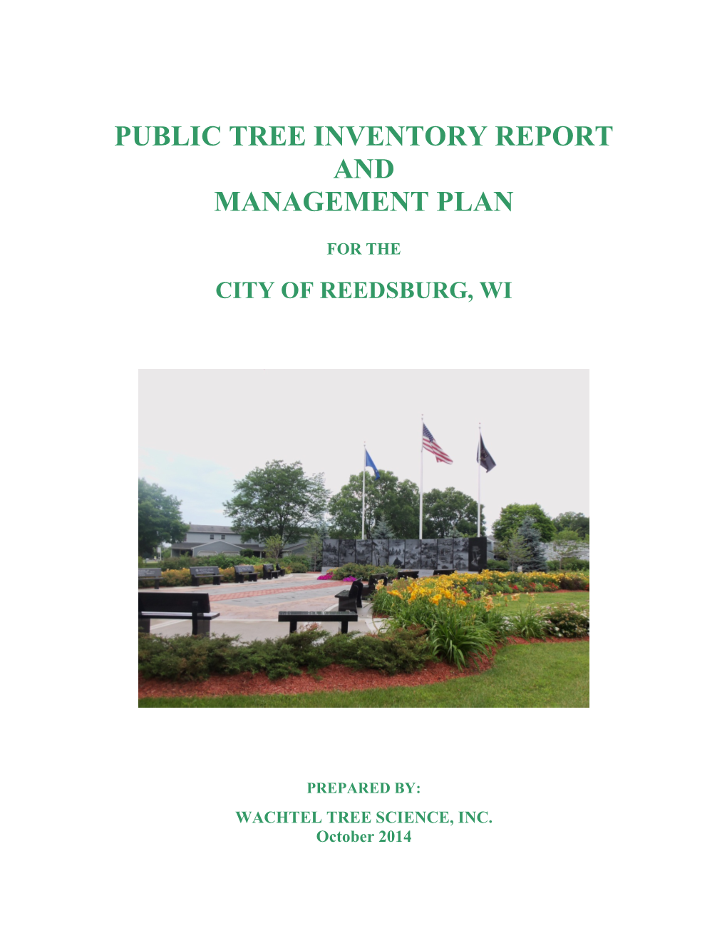 Public Tree Inventory Report and Management Plan