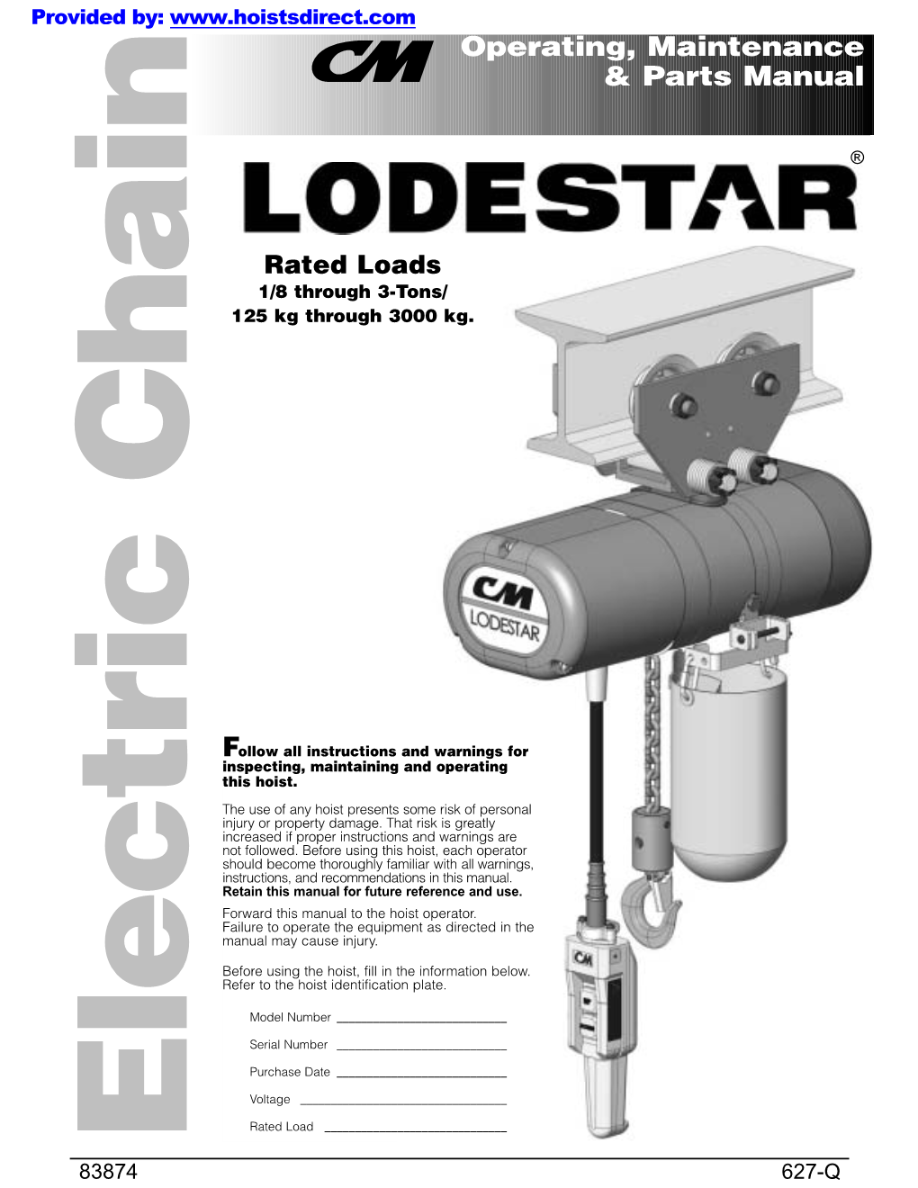 CM Lodestar Manual