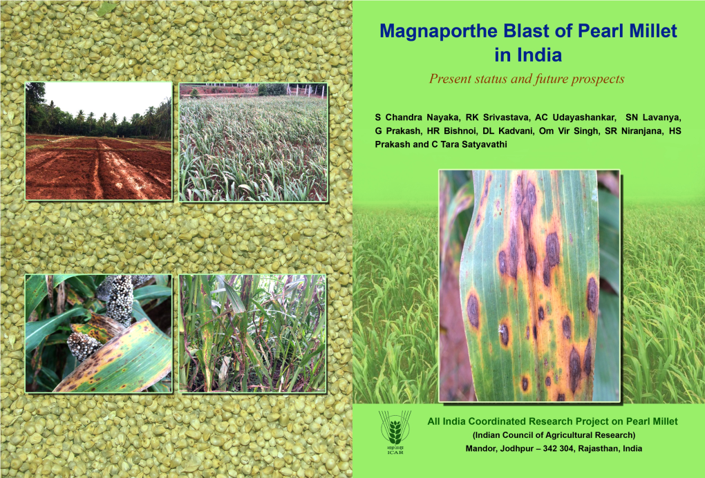 Magnaporthe Blast of Pearl Millet in India Present Status and Future Prospects