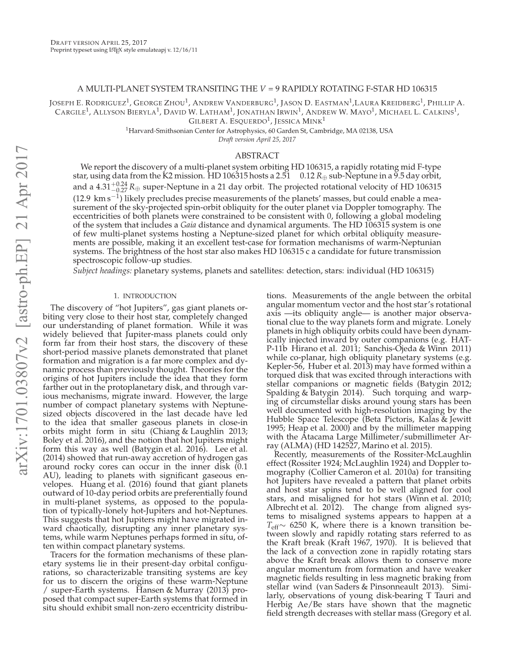 A Multi-Planet System Transiting the $ V $= 9 Rapidly Rotating F-Star HD