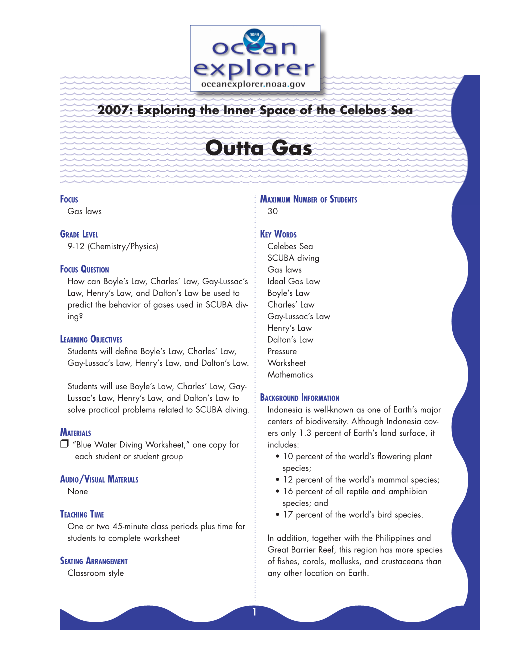 Outta Gas (From the 2007: Exploring the Inner Space of the Celebes Sea