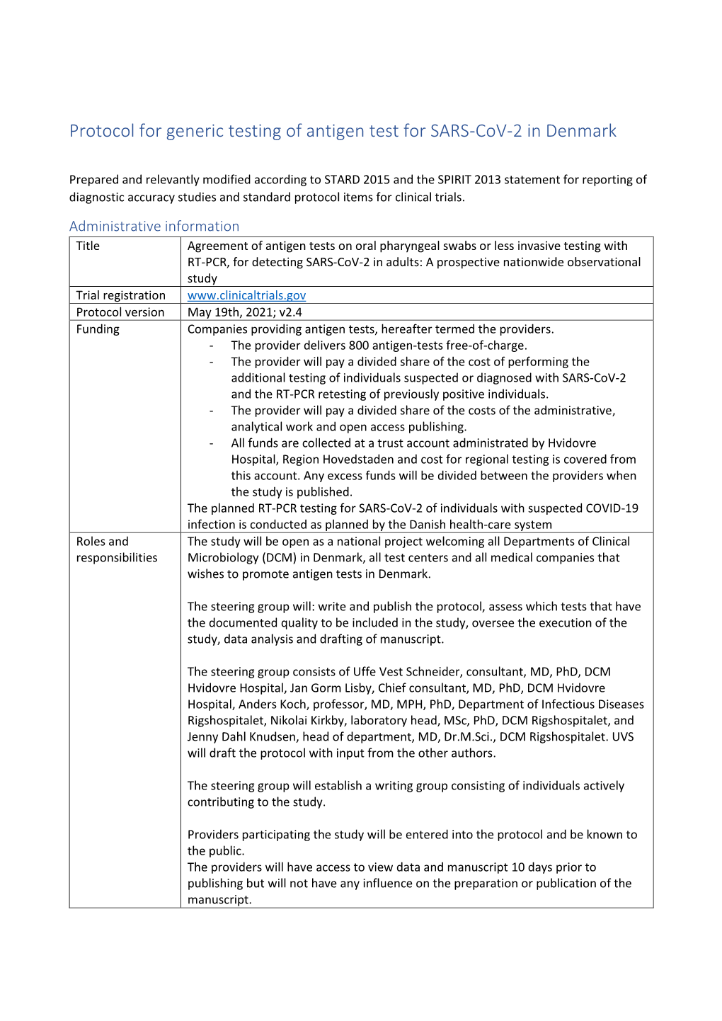 Study Protocol