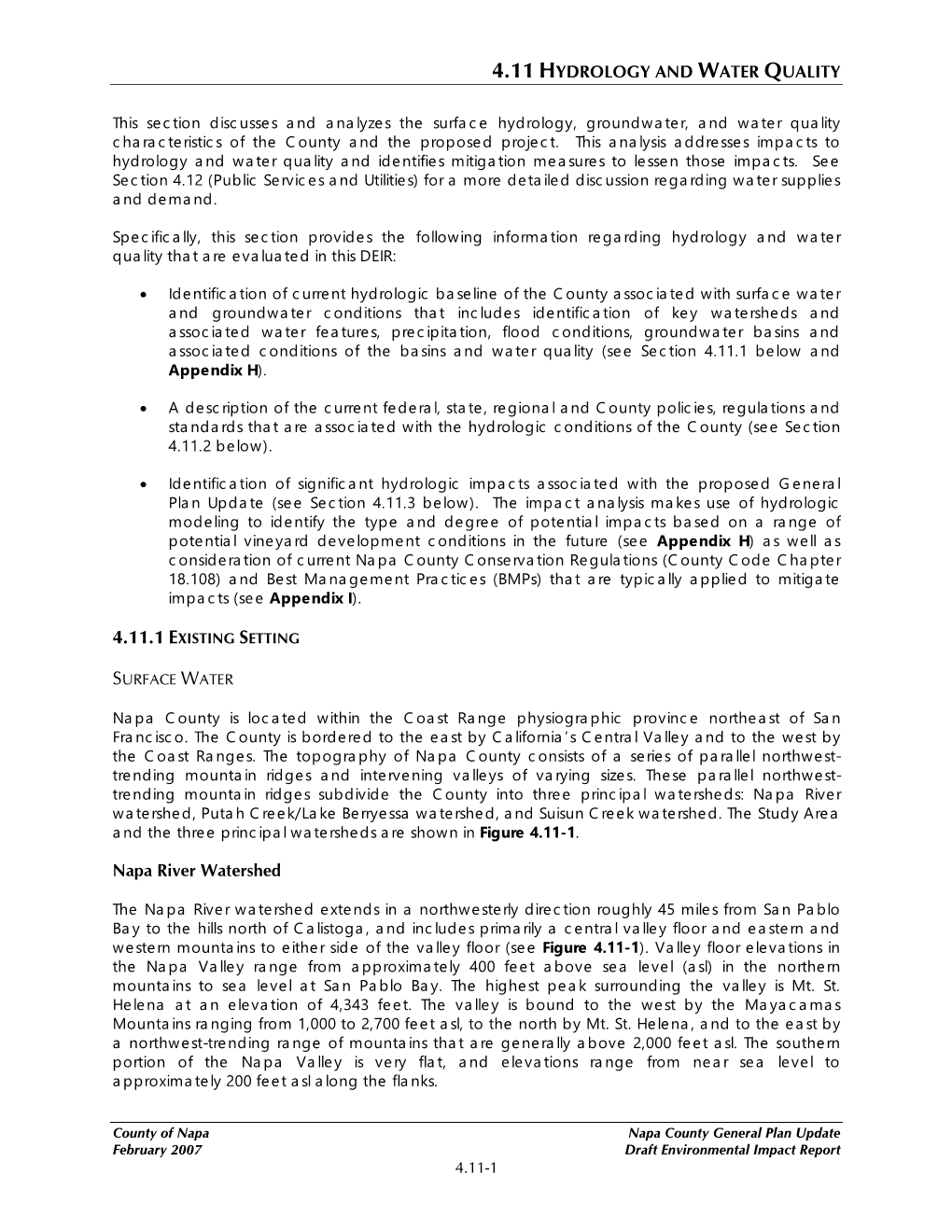 4.11 Hydrology General Plan DEIR